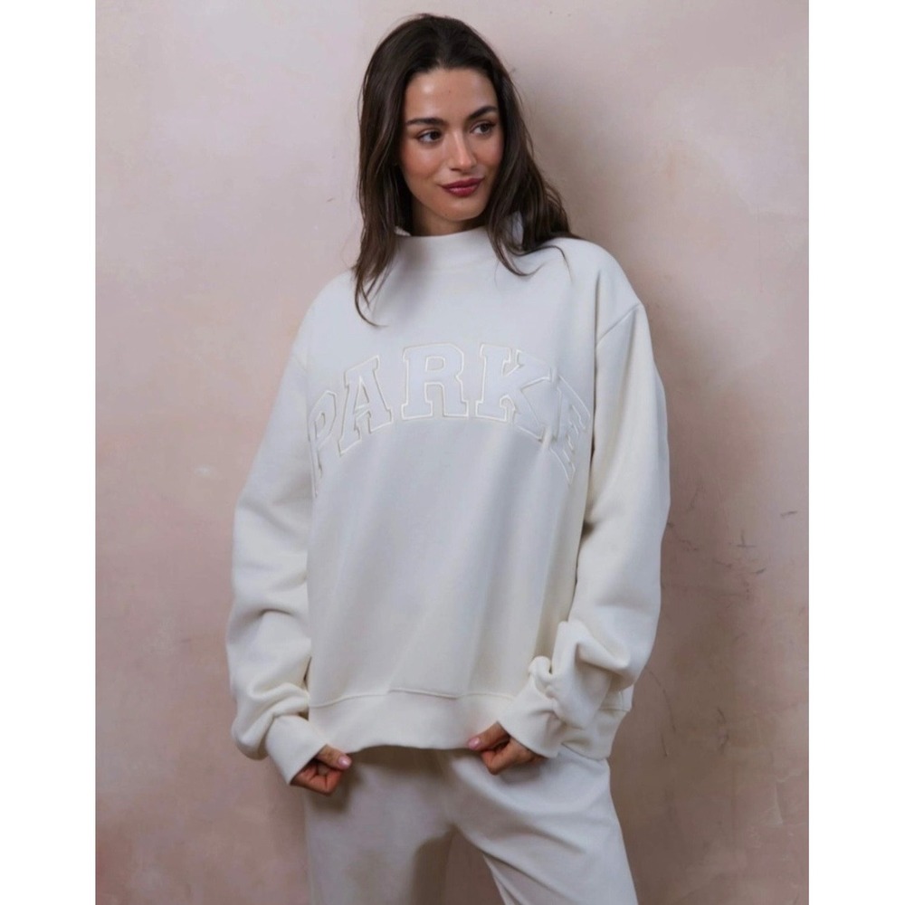 Parke Heritage Mockneck Bridal Collection Pearl Monochrome Size S/M NIB